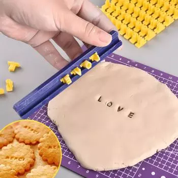 Керамическая художественная буква с алфавитом, полимерная глина, пресс-форма для тиснения, уплотнительная форма для тиснения, инструменты для керамической глины