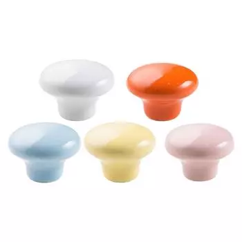 Керамическая керамическая ручка Ручки дверцы шкафа Ручки ящика оранжевый