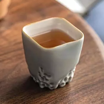 Керамическая кофейная чашка, креативные фарфоровые чашки для чая кунг-фу в китайском стиле, личная одноразовая посуда для питья, кружка для вина в форме чашки, оптовая продажа, 1 шт. 1Pc
