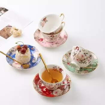 Керамическая кофейная чашка с изображением цветка камелии для домашнего хозяйства, чашка для послеобеденного чая 230ml розовый