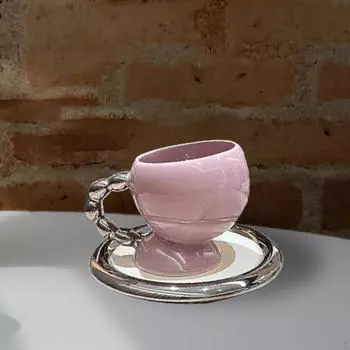 Керамическая кофейная кружка, чашка для капучино, идея для сока, подарок для женщин, креативный чай с молоком Violet Mug