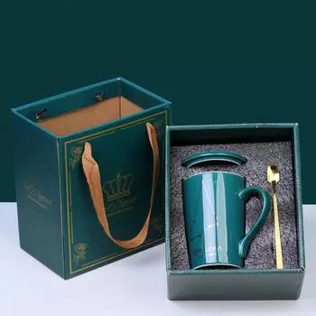 Керамическая кофейная кружка, набор посуды «Созвездие» с крышкой, золотая ложка, креативные чашки со знаком зодиака, подарки на день рождения для мужчин и женщин