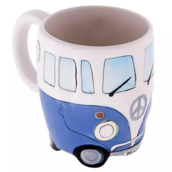 Керамическая кофейная кружка Ramidos с ручной росписью в мультяшной форме, чашка для воды, 201-300 мл One Size синий