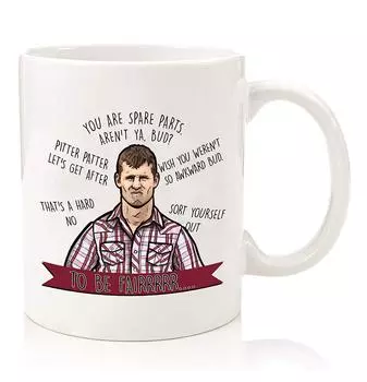 Керамическая кофейная кружка Wayne Letterkenny Ты запчасти, а не вода 301-400ml