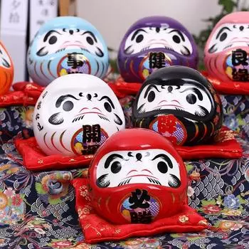 Керамическая копилка Daruma Lucky Cat, офисное украшение с удачей, фэн-шуй, ремесленная копилка, украшение для дома, подарки