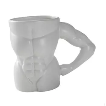 Керамическая кружка 300 мл, посуда для напитков, креативная декоративная кофейная чашка с ручкой для кухни, кафе, полдень White