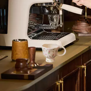 Керамическая кружка для кофе, чашка для завтрака, декоративная, бытовая, большая емкость, цветок, овсянка для Style A