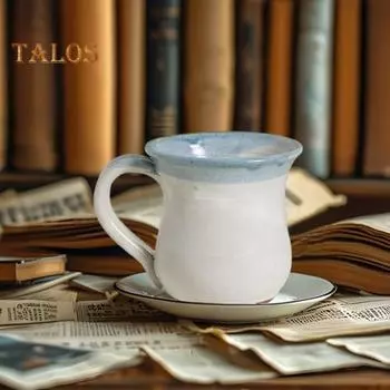 Керамическая кружка для кофе, новинка, чашка для чая, молока, сока, капучино, латте, какао, кружка для питья горячих напитков, кружка «Надеюсь, ты живешь по соседству», забавный узор в виде домика белый