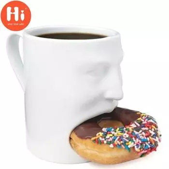 Керамическая кружка Hi Face с карманом для печенья, кружка для кофе и печенья, кофейная чашка, чашка для чая, молока