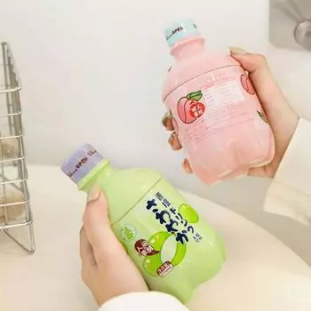 Керамическая кружка из-под газировки, креативная кружка для колы с крышкой, стакан для воды для друзей и подруг, подарочная кружка, теплая ручная кружка, посуда для питья 301-400ml