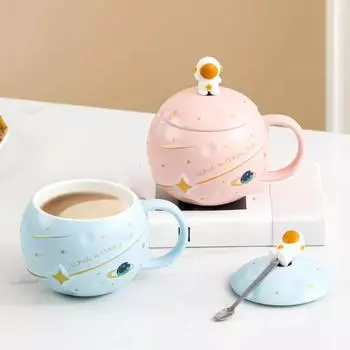 Керамическая кружка Кружка для кофе Чашки для завтрака Персонализированные подарки Чашка для эспрессо Милые кружки Посуда для напитков Чайная утварь Подарки для кафе Фарфор Кофе 400ml