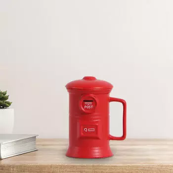 Керамическая кружка Mailbox, праздничная, 500 мл, молочный шоколад, сок, чайная чашка для семьи красный