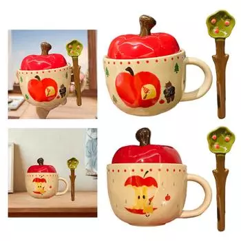 Керамическая кружка, ручная работа, посуда для питья, реквизит для фотосъемки, симпатичная чашка для чая с молоком объемом 420 мл для домашнего бара, магазина, отеля, подарок на новоселье