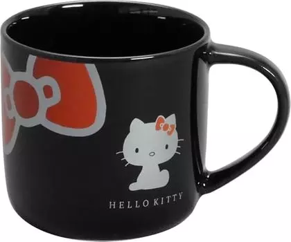 Керамическая кружка Sanrio Characters Hello Kitty, большая, 11,8 жидких унций (350 мл), Консервативный, Heisei Retro, Минимальный, Посуда, Товары для котят, Разные товары