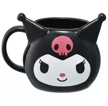 Керамическая кружка Skater 390 мл, вырубная, Kuromi Sanrio CHMGD4-A