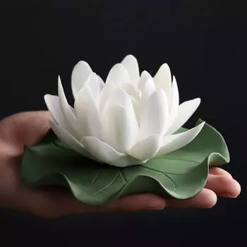 Керамическая курильница для благовоний Lotus Cancel Plug Home Indoor Cancer Table Cancer Holder Line Cancer Zen Decoration Decorations