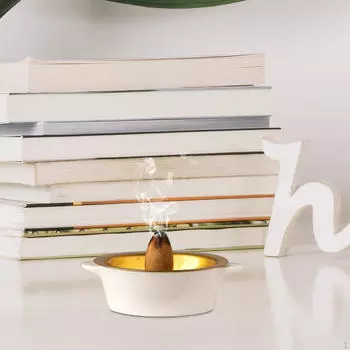Керамическая курильница для золы, простой стиль, элегантный держатель подставки для гостиницы