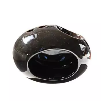 Керамическая курильница Пало Санто Белый мудрец Держатель Современный черный мини Ароматерапия Благовония Блюдо Йога Медитация Настольное украшение Фестиваль Подарок