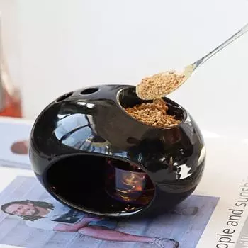 Керамическая курильница Palo Santo, держатель для белых мудрецов, современные черные мини-ладаны для ароматерапии