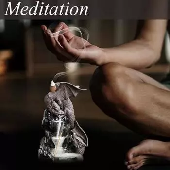 Керамическая курильница с водопадом, классическая, практичная, античная, с драконом, обратным потоком, курильница