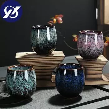 Керамическая маленькая чашка для обжига печи для кунг-фу, кружка для воды, фарфоровая офисная кружка, которую можно мыть в посудомоечной машине