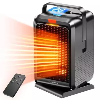 Керамическая маленькая зимняя модель с отрицательными ионами, автоматическая электрическая плита, небольшой нагревательный элемент, электрический вентилятор, ЖК-дисплей, таймер для охлаждения и