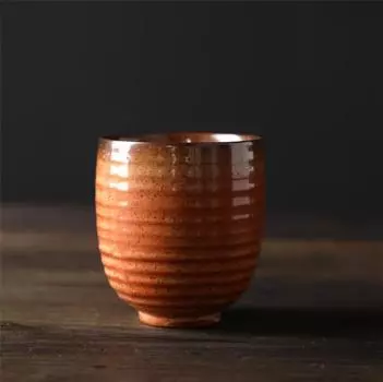Керамическая мастер-чашка Креативная чашка для чая Чашка Одинарная чашка Чайная пиала Ретро Печь Изменение Чайная чашка Грубая керамика Чайная чашка