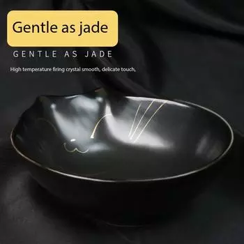 Керамическая миска для кормления кошек в японском стиле Милые коты Легко чистить Безопасная и нетоксичная миска для домашних животных белый