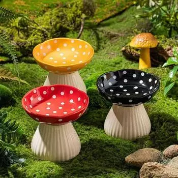 Керамическая миска для кошек, креативная, милая, для щенков, кормушка для собак, миска для кормления и поения домашних животных, фарфоровые принадлежности для домашних животных short красный