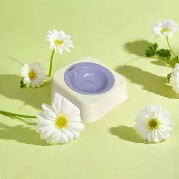 Керамическая миска для медленного кормления собак, миска для поения дофамина, миска для кошек, миска с поддержкой шеи, дом белый