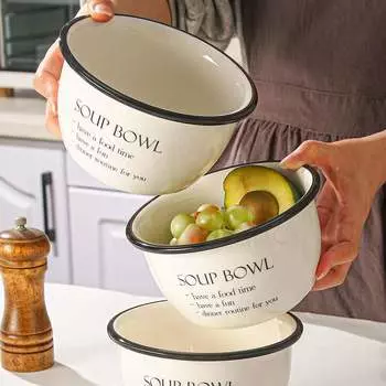 Керамическая миска для риса в японском стиле Простота ужина в ресторане Домашняя посуда Посуда для еды Набор мисок для супа Посуда для салата