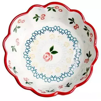 Керамическая миска для завтрака в японском стиле, симпатичная миска для салата из вишни и фруктов, домашняя столовая, десертная миска