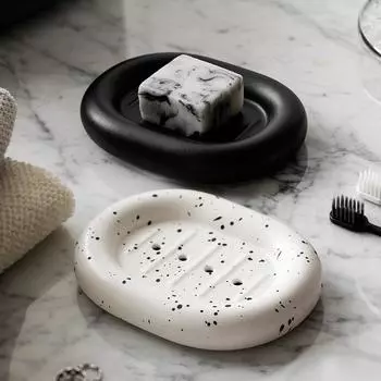 Керамическая мыльница Ins Style для ванной комнаты в отеле, бытовая мыльница высокого класса, подставка для хранения в ванной комнате со сливом, аксессуары для ванной комнаты