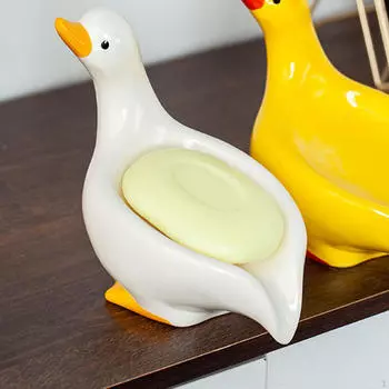 Керамическая мыльница, посуда для ванной комнаты, держатель сливного поддона для унитаза жёлтый