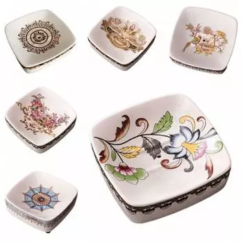 Керамическая мыльница, винтажная мыльница, поднос, мыльница, контейнер для мыла, сохраняющий мыло сухим Style 6