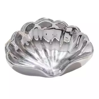 Керамическая мыльница Yousheng, мыльница для ванной комнаты, нескользящая конструкция, многоцелевая мыльница в виде ракушки с самоосушающимся дном H