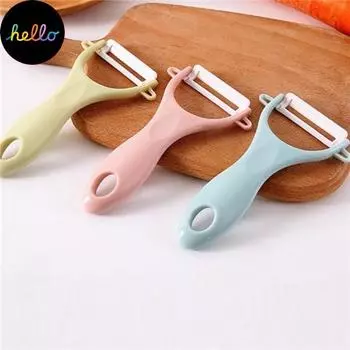 Керамическая овощечистка, измельчитель, слайсер, резак для жульена для овощей, фруктов, картофеля, сыра, лука, трио, овощечистка pink