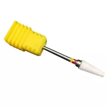 Керамическая пилка для ногтей с плоским концом, электрическая роторная пилка, сверло, инструмент для маникюра и педикюра красный