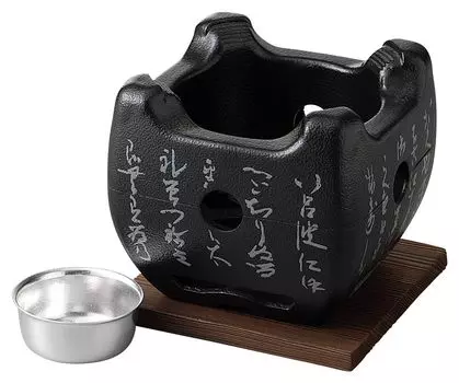 Керамическая плита Iroha Stove Set Solid Black Ale-net (Для топлива) (Маленький) (Отопление включено) чёрный