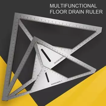 Керамическая плитка из нержавеющей стали, измерительная многофункциональная треугольная линейка