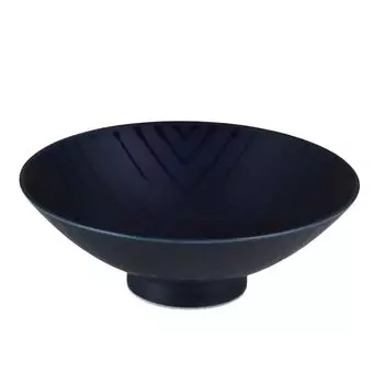 Керамическая плоская пиала для чая Hakusan, темно-синяя, дизайн Masahiro Mori, посуда Hasami, сделано в Японии (ок.) 155,3 см У-20