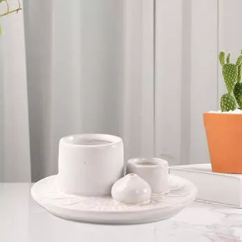 Керамическая подставка для благовоний Sage Palo Santo, горящая чаша для комнаты йоги, белая