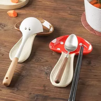 Керамическая подставка для ложек, кухонная креативная подставка для хранения грибов, многофункциональная подставка для хранения палочек для еды на домашней столешнице коричневый