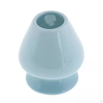 Керамическая подставка для венчика для традиционной японской чайной церемонии белый