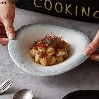 Керамическая посуда Соломенная шляпа Тарелка Обеденные тарелки Суповая тарелка Фруктовница Салатница Десертные тарелки Миска для лапши Поднос для сашими