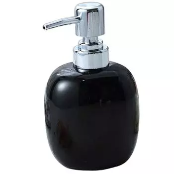 Керамическая пустая многоразовая бутылка-дозатор жидкого лосьона для ванной комнаты на 450 мл белый