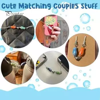 Керамическая рыбка брелок кулон магнитный ремешок сердце брелок парные вещи подарки на день святого валентина красный/синий