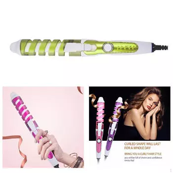 Керамическая щипцы для завивки волос, электрическая палочка, синий цвет, ЕС