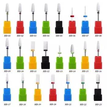 Керамическая шлифовальная головка для нейл-арта, электрические шлифовальные вспомогательные инструменты, удаление кукурузных головок и омертвевшей кожи, завод HD-01 White Ceramic Sanding Head