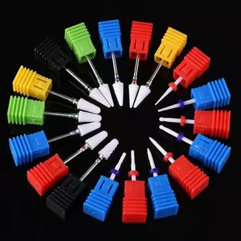 Керамическая шлифовальная головка для ногтей, электрическая шлифовальная машинка для ногтей в форме кукурузы, специальные аксессуары, шлифовальная головка Ceramic жёлтый